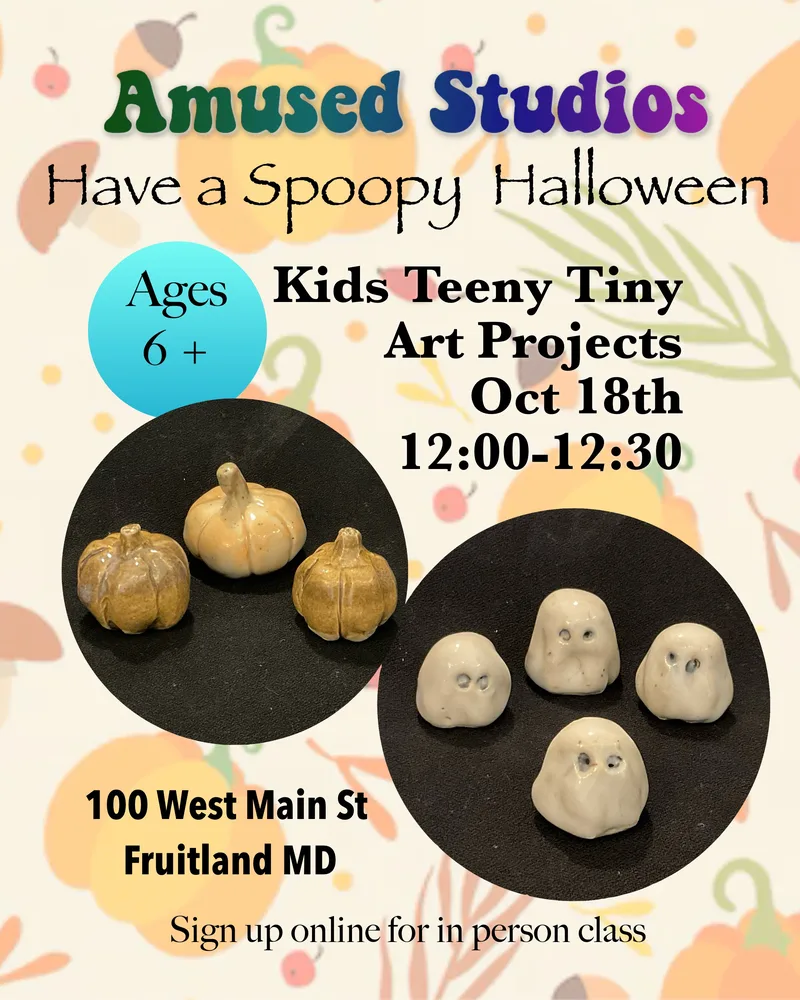 Kids Teeny Tiny Art Projects, October 18th, 12-12:30pm