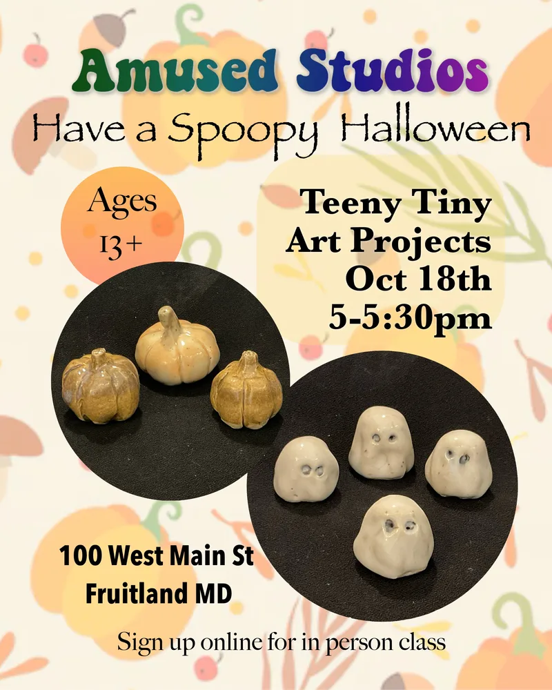 Adult Teeny Tiny Art Projects, October 18th, 5-5:30pm
